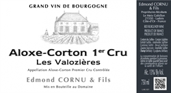 2017 Aloxe-Corton 1er Cru Rouge, Les Valozières, Edmond Cornu